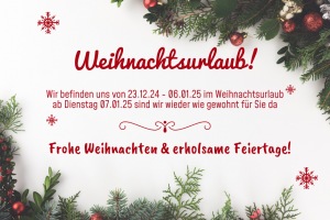 WEIHNACHTSURLAUB